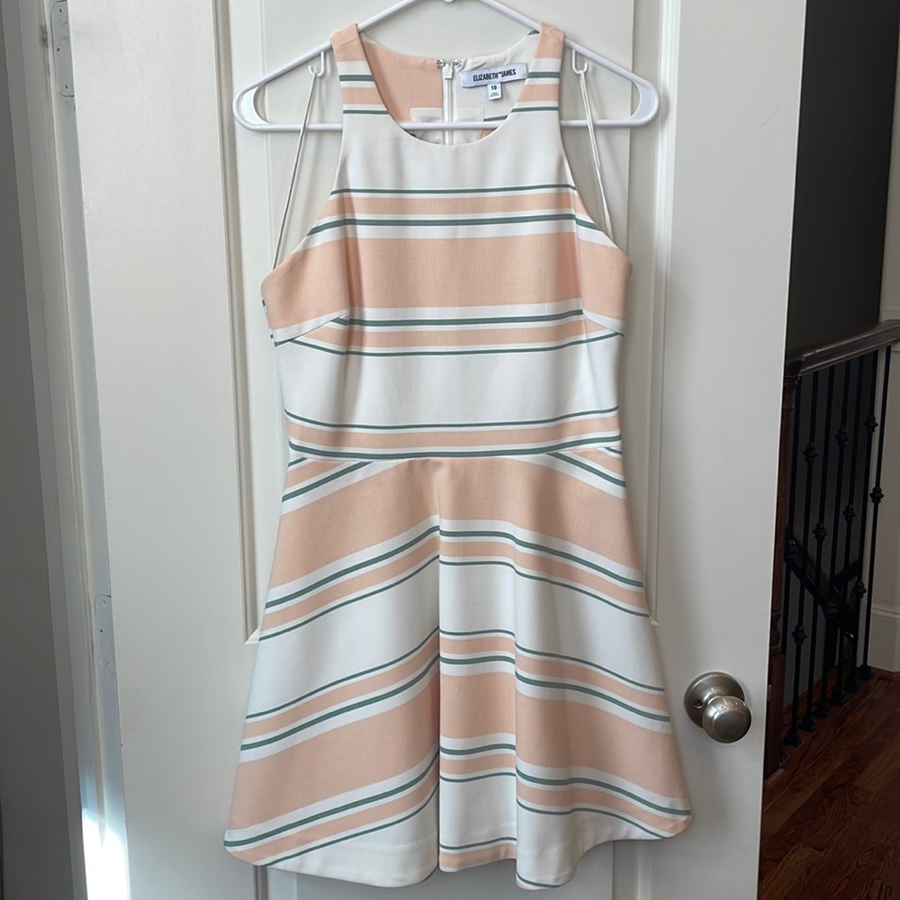 NWT Elizabeth & James Summer Striped Magdalena Dress